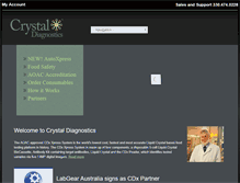 Tablet Screenshot of crystaldiagnostics.com